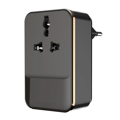 Multi-Functional Travel Power Adapter, Universal Socket Converter With Dual USB Fast Charging Interfaces