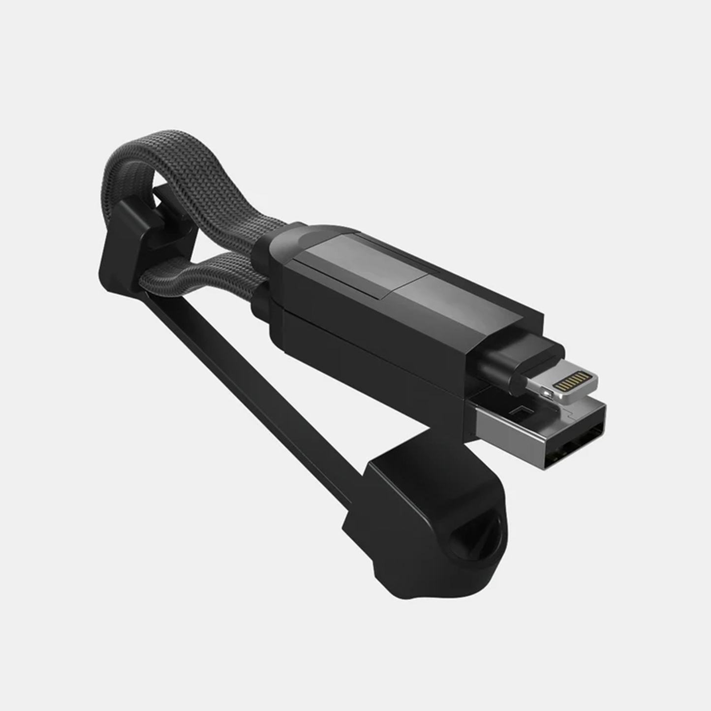 Four-In-One Convertible Travel Charging Strap, Pocket-Sized Multi-Interface Fast Charging And Data Sync Cord