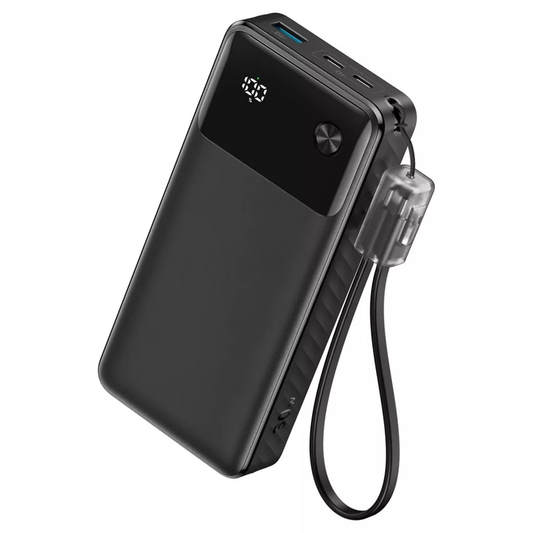 High Capacity Portable External Charger, 30W Fast Output Power Bank With Multi Ports And Digital Power Readout