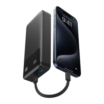 High Capacity Portable External Charger, 30W Fast Output Power Bank With Multi Ports And Digital Power Readout