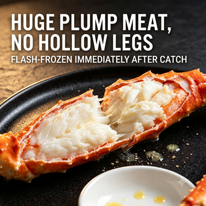 Premium Wild-Caught AlaskanKing Crab Legs - Jumbo Size,Flash Frozen for Freshness